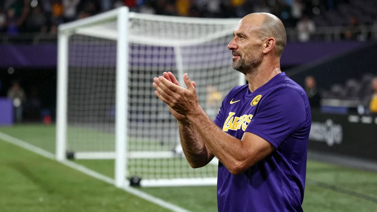 Los Angeles Lakers GM Rob Pelinka hints at consolidation trades as the team trims its roster